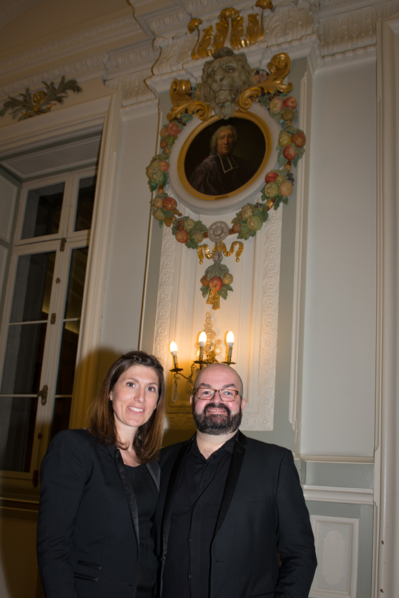 14. Sophie Rochas (communication du Printemps) et Marc Ossedat (styliste Printemps)