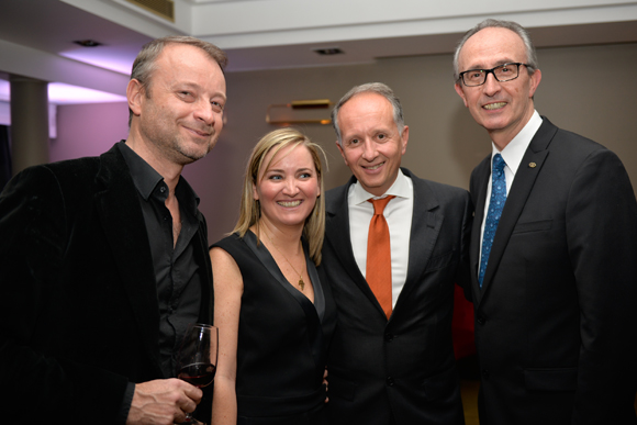 16. Marco (Lyon People), Camille, Eric Vernusse (Banque Rhône Alpes) et Jacques Bourguignon (Sofitel)