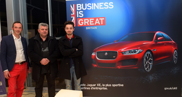 2. Julien Battut (Jaguar), Sébastien Budka (Inpha Plus) et son fils Brandon (Lycée St Marc)