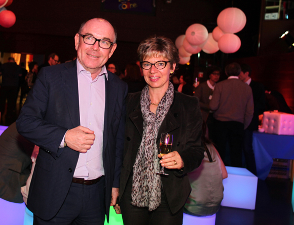 27. Yvon Lea, directeur général de la Banque Rhône-Alpes et son épouse Nadine 