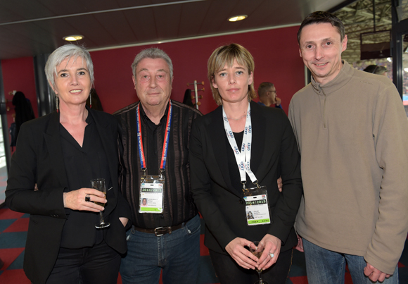 28. Catherine Bertaudeau, Nathalie Tallet (ONET accueil), Michel Janin Bailly et son fils Stéphane (Onet)