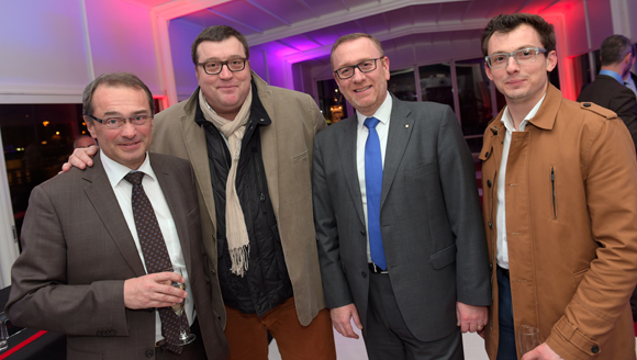 6. Eric Laviolette (Ramos), Bruno Vernay (Le Progrès), Thierry Cocco (Automotion) et Aurélien Lamour (Le Progrès)