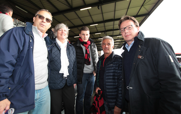 10. Francis, Edith et Jean-Baptiste Langard, Roger Girardon (Chambre des notaires) et Stéphane Butty 