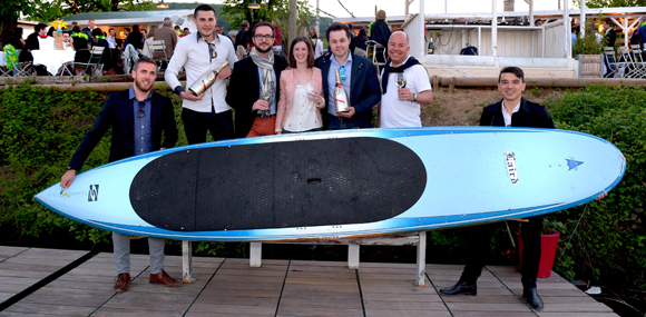11. Stéphane, Jocelyn, David Ecomard, Margaux, Jean Burdy et Antoine (Pernod G.H.Mumm)