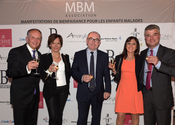 14. Eric Vernusse, son épouse Catherine, Yvon Léa, Eric Lesage et son épouse Sylvaine (Banque Rhône-Alpes)