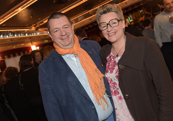19. Christophe Marguin, président des Toques blanches lyonnaises et son épouse Nicole