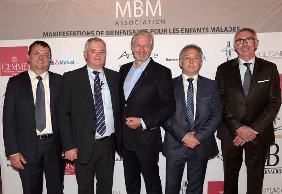 27. Hervé Faivre, Gérard Cormorèche, Claude Polidori (Halles de Lyon), Christian Pont et Johann Howa (Crédit Mutuel)