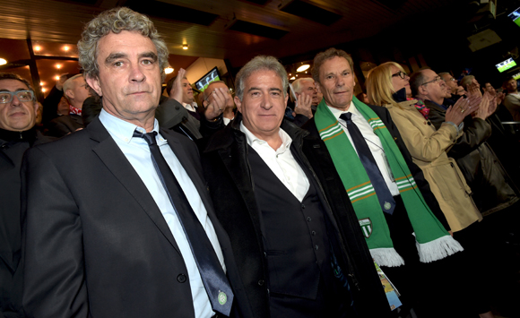 27. Dominique Rocheteau et les 2 président de l’ASSE
