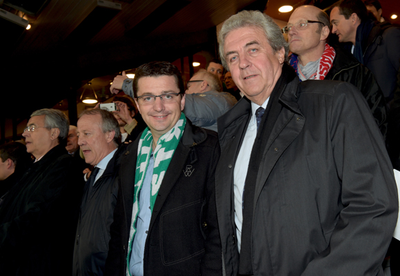 29. Gaël Perdriau, maire de St Etienne et Maître Richard Brumm, adjoint aux Finances 