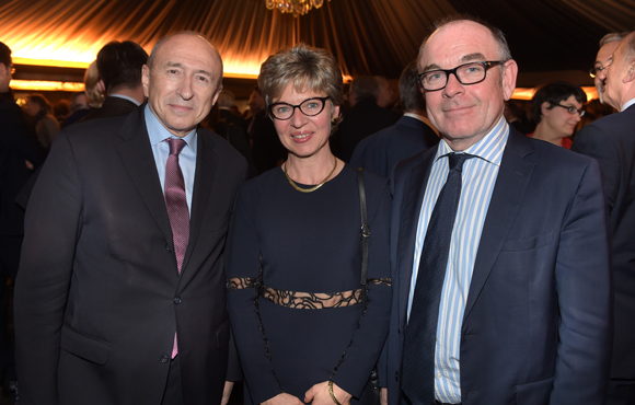 30. Gérard Collomb, sénateur-maire de Lyon, Yvon Léa, président de la Banque Rhône-Alpes et son épouse Nadine