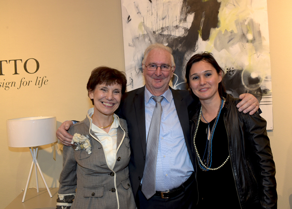 41. Jacques Collange, son épouse Marie-Claude et leur fille Sandrine Chausson (Raphaele Mobilier Contemporain)