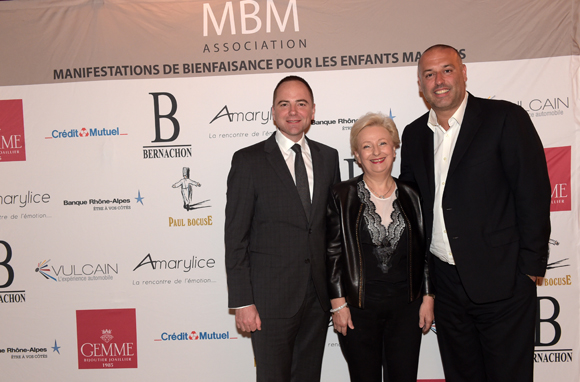 4. Vincent le Roux (Restaurant Paul Bocuse), Renée Richard (La Mère Richard) et le chocolatier Philippe Bernachon