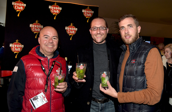 5. Jean Burdy (Havana Club), le sommelier Mathieu Vial (Paul Bocuse) et Stéphane Croc (Havana Club)