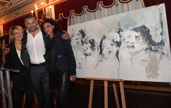 57. Simon Hoayek (Byblos) et son épouse Marie-Alice, acquéreurs de l’œuvre de Nora Boudjemaï