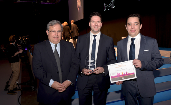 6. Prix de la Compétitivité remis à Frédéric Angelot et Xavier Sapet (EasyLife) par Emmanuel Imberton, président de la CCI de Lyon