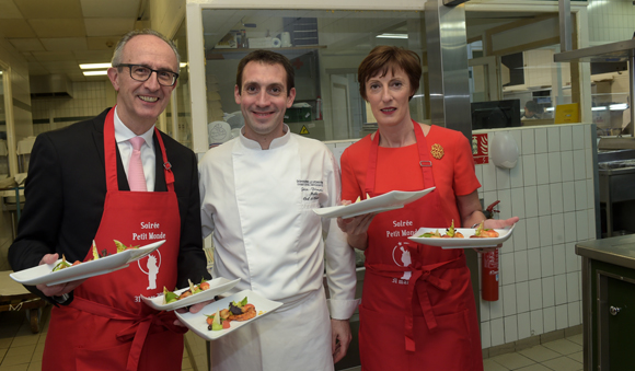 65. Jacques Bourguignon, directeur général Sofitel Lyon Bellecour, Le Chef de Cuisine Jean-François Malle et Christine Dubus (Mazars)