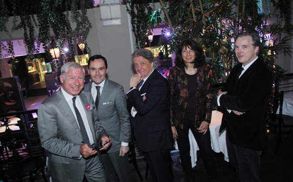 2. Denis de Bénazé, Pierre Jacques Brivet, président du Marché de la Mode Vintage, Gérard Ravouna, président des Industries Mode et Habillement Rhône-Alpes, Annie Fara (Supdemod) et le couturier Olivier Lapidus  