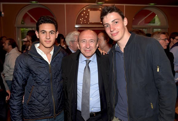 21. Gérard Collomb, sénateur maire de Lyon, son fils Alexandre et Louis Iliou