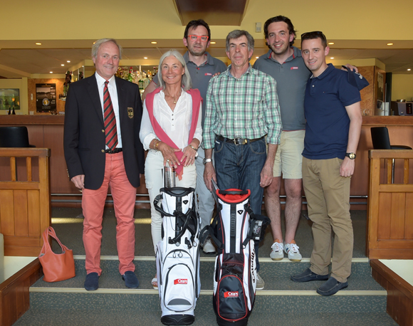 26. Gilles Lefebvre, président du Golf Club de Lyon, Christiane Lalain, Alexandre Gonzalez, vainqueurs du Trophée Orpi Lyon, Philippe Copin, Jean-Christophe Clech et Cédric Moulin (Orpi)