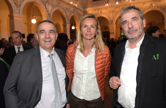 29. Olivier Bertrand, Laurence Derobert (Crédit Agricole) et Pierre-Jean Perrin (Puzzle)