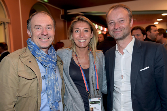 31. Yves Rioton (Séminaire Business), Virginie Adnet (OL Média) et Marco (Lyon People)