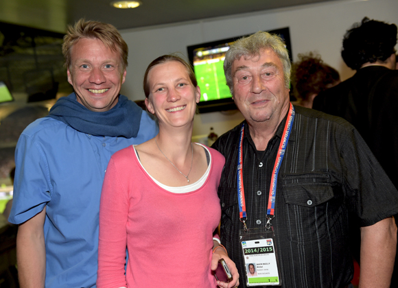 32. Charles de Cordon (Hippodromes de Lyon), son épouse Clarisse et Michel Janin-Bailly (O’net)