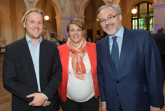 4. Benoît Terriere (Syntagme), Céline Pomathiod-Carry (TGL Group-Floriot) et Erick Roux de Bézieux (Syntagme)