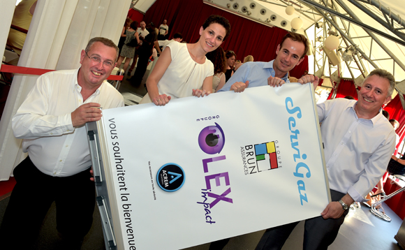 11. Serge Vendittelli (A Aléo), Frédérique Demottaz (Olex Impact), Emmanuel Brun (Groupe Brun assurances) et Philippe Neri (Servi Gaz)