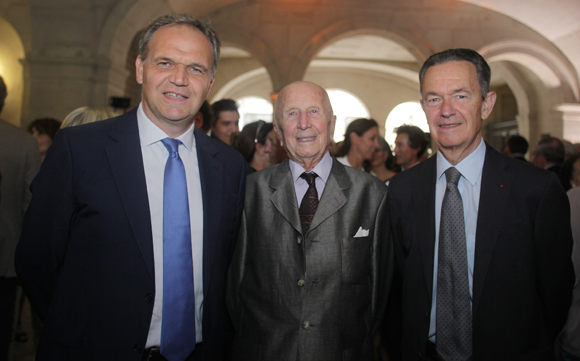 15. François-Noël Buffet, sénateur-maire d’Oullins, Christian Gabolde, Conseiller d’Etat Honoraire et Christian Philip