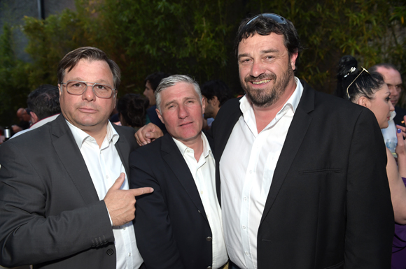 16. Franck Isaac-Sibille, vice-président du LOU Rugby, Emile Almarcha (France Boissons) et Eric Maison (Lixir Champagne Piper)