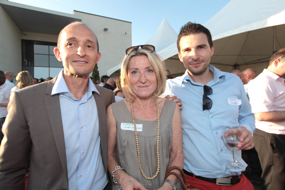 18. Alain Choucan (One System), Laurence Ambrona (Global Knowledge) et Franck Tronel (Lindab)