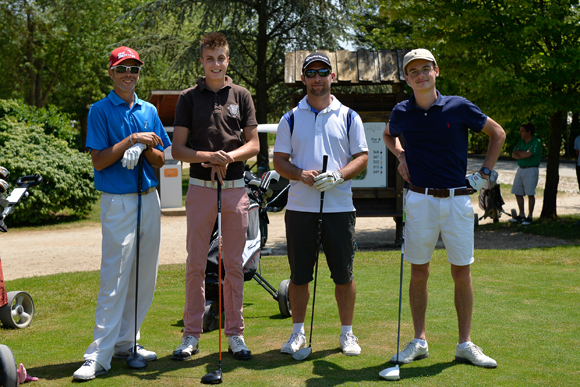 18. Thibaut Le Gouill (moniteur de golf), Arthur Flamand (Le Gouverneur), Jérome Martiny et Clément Merle