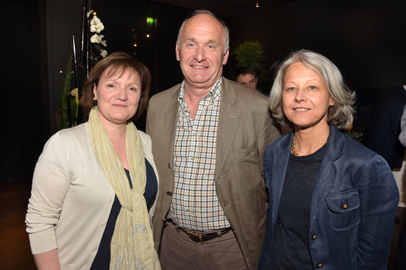 19. Le docteur Laure Montvernay, son époux Jean-Yves (Areva) et Chrystelle Mestrallet (Archives municipales)