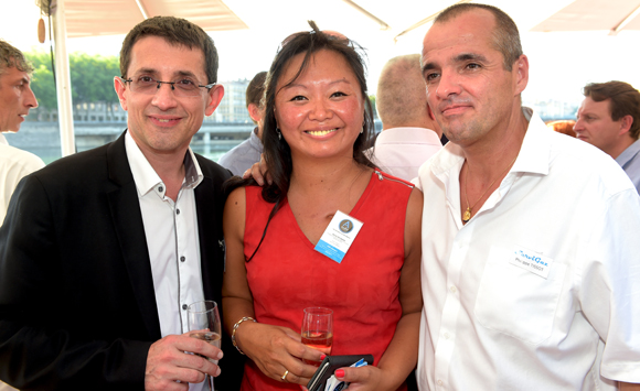 3. Romuald Fanelli (SBBRT), Maïté Rouanne (A Aléo) et Philippe Tissot (Servi Gaz)