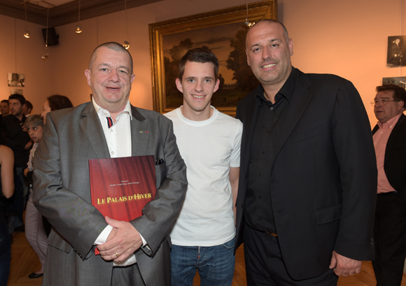 4. Christophe Marguin, président des toques blanches, son fils Victor et Philippe Bernachon