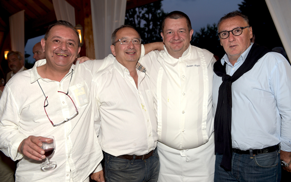 57. François Paillet (Auberge des Chasseurs), Marc Rizos (Groupe Victoria), Christophe Marguin et Marc Jean (Le Progrès)