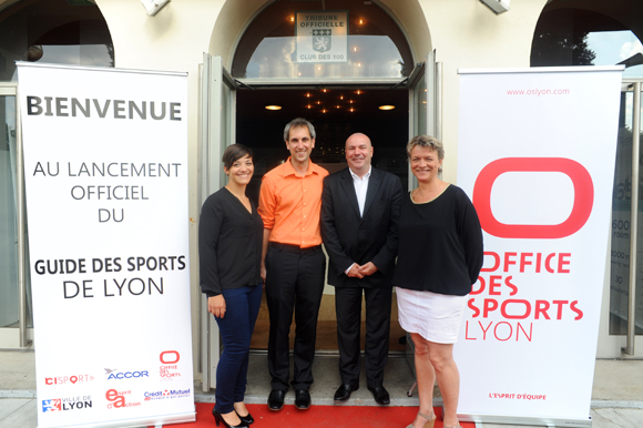 2. Ophélie Nicolas (OS Lyon), Marc Goy (OS Lyon), Frédéric Poty (Esprit d’Action) et Marie-Sophie Plaziat (OS Lyon)