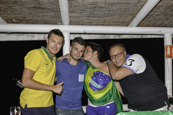 51. Bruce Mathieu (Lyon People), Steph, Magalie Sapingaillard (Les Planches) et Philippe Jacquet, le dj