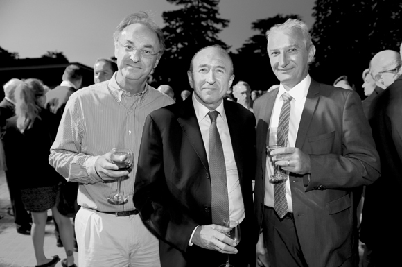 58. Bruno Lina (Hospices Civils de Lyon), Gérard Collomb, et Hervé Raoul (Serm P4 de Lyon)