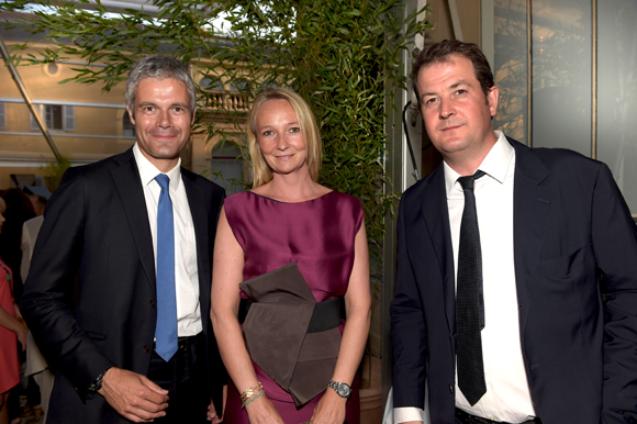 7. Laurent Wauquiez, Alexandre Mérieux et son épouse Sidonie