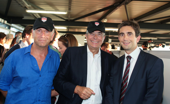 15. Alain Giordano, adjoint aux espaces verts, Jean-Jack Queyranne, président de la Région Rhône-Alpes et Yann Robert, président du LOU Rugby