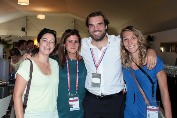 3. Marine (Strada Marketing), Laurence, Emanuel et Coralie (OL Promotion)
