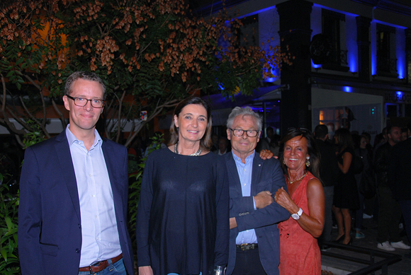 12. Julien Celle (J2CIT), Carole Brosset (Morphée), Maurice Bettant et Béryl Maillard, consul de St Domingue