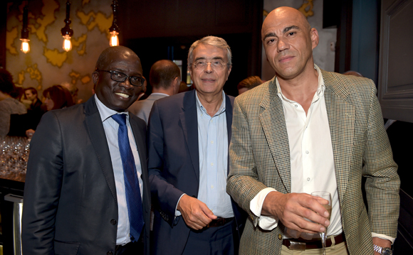 15. Laye Diop (Marriott Hôtel), Jean-Jack Queyranne, président du Conseil Régional et Pierre Fronton, adjoint au maire du 3ème 