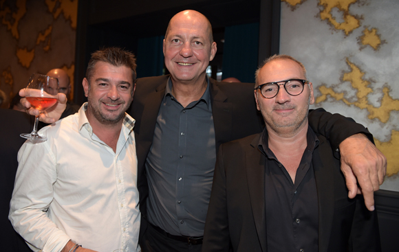 16. Sylvain Larose (Selcius), Alain Lorieux (Champagne Taittinger) et Sylvain Auclair (La Maison)