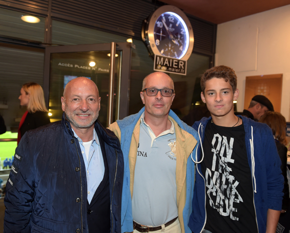 18. L’horloger Jean-Louis Maier, Xavier Lepingle (Hermès) et son fils Romain