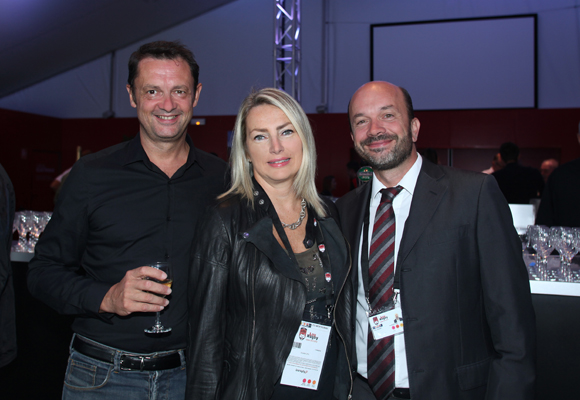 2. Charles Lesueur (Xystem), Corinne Paris (Assurances Paris Gerbaud) et Julien Bonnard (LOU Rugby) 