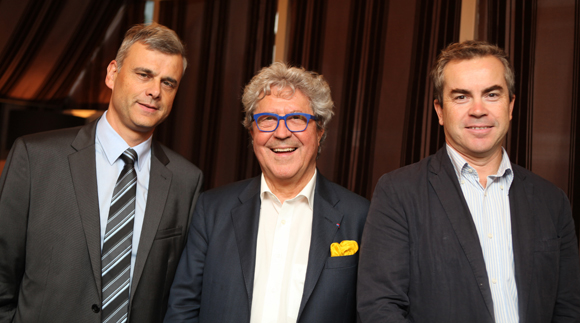4. Philippe Laurent, géomètre expert, Roland Bernard (Axotel) et Cédric Szabo (Les Maires Ruraux de France)