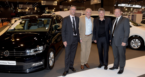 5. Xavier Mourlon (Volkswagen), Jean-Louis Joly, DG du Medef Lyon-Rhône, Olivier Delorme, président de Delorme Automobiles et Henri Combarnous, directeur des ventes France Volkswagen 