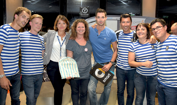 63. Christelle, Elodie Mesnard,  Charly Payet, Laurent et les organisateurs du Rallye Smart 2015